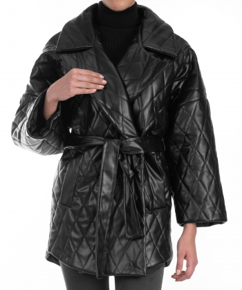 کاپشن چرم زنانه ورساچه جینز Versace Jeans کد vmw135