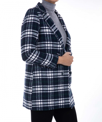 پالتو کتی چهارخانه زنانه مانگ Mong مدل سومیرا