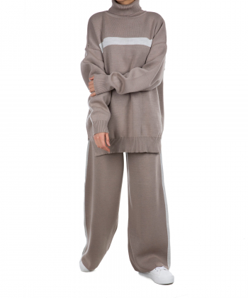 ست پلیور یقه اسکی و شلوار مانگ Mong کد 7481012753