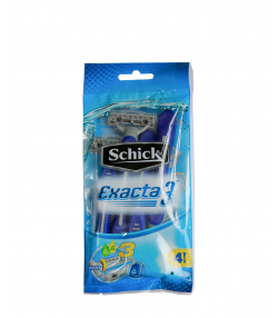 خودتراش مردانه شیک Schick مدل Exacta 3 بسته 4 عددی