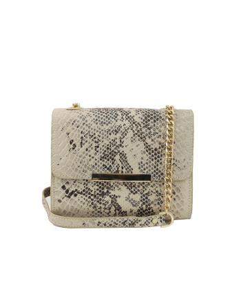 کیف دوشی چرم طبیعی زنانه منط مدل f113