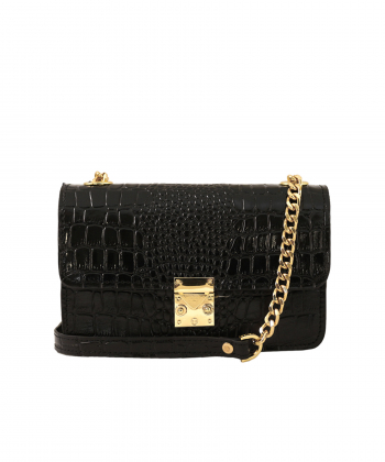 کیف دوشی زنانه چرم طبیعی منط Mante کد 4071