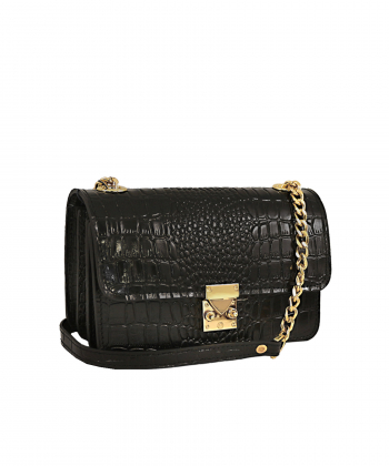 کیف دوشی زنانه چرم طبیعی منط Mante کد 4071