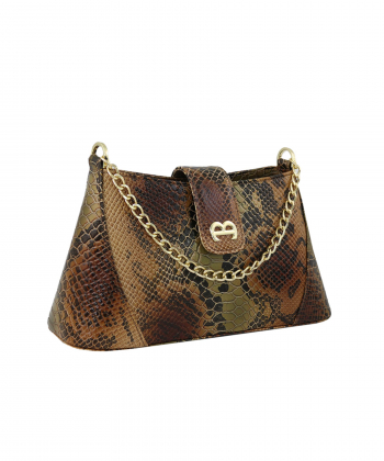 کیف دوشی زنانه چرم طبیعی منط Mante کد 4114