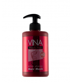 ماسک مو مناسب موهای ضعیف وینا Vina مدل Rosehip Oil حجم 500 میلی لیتر