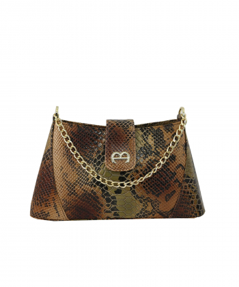 کیف دوشی زنانه چرم طبیعی منط Mante کد 4114