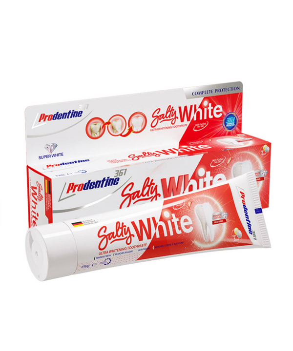 خمیر دندان سفیدکننده پرودنتین Prodentine مدل Salty White وزن 150 گرم