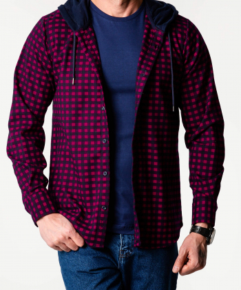 پیراهن کلاه دار مردانه آر ان اس RNS کد 12201425