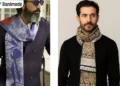 تصویری از دو مرد که شال گردن را به روشهای مختلف گره زدند