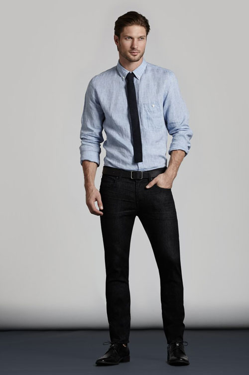 مدل شلوار جین مردانه رنگ مشکی