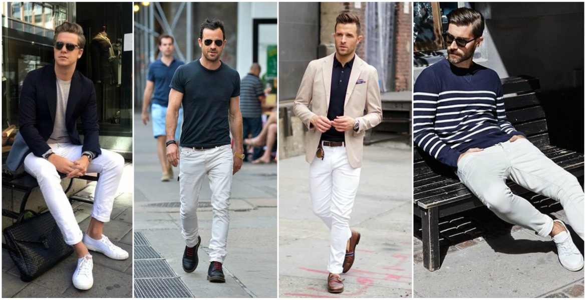 شلوار جین سفید برای مردان