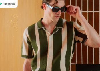 پیراهن مردانه آستین کوتاه راه راه