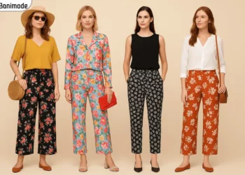 استایل با شلوار گل گلی