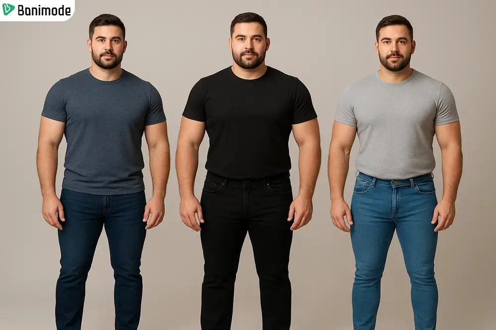 شلوار جین مردانه مناسب اندام ساعت شنی