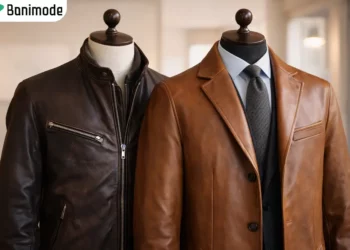 2 کت جین مردانه رنگ آجری و قهوه‌ای تیره