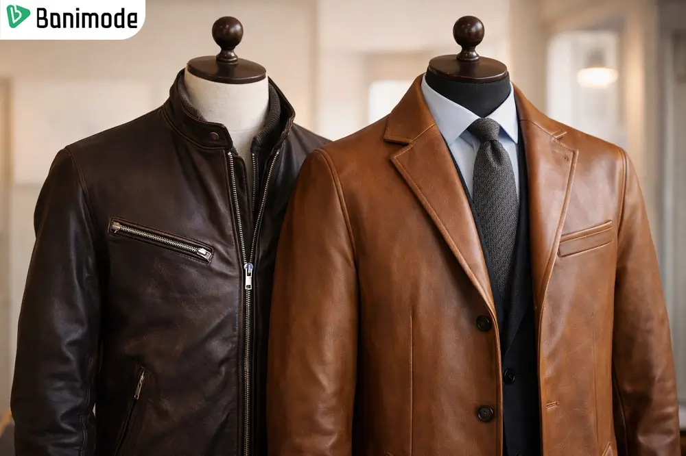 2 کت جین مردانه رنگ آجری و قهوه‌ای تیره