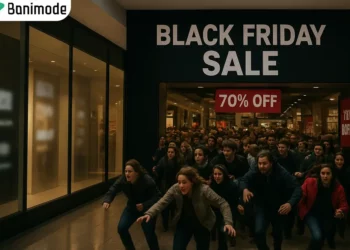 صحنه‌ی هجوم خریداران در روز بلک فرایدی