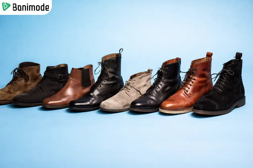 تصویری از انواع بوت مردانه