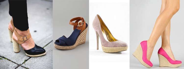 کفش پاشنه بلند مدل اسپادریل  مدل Espadrille Heels