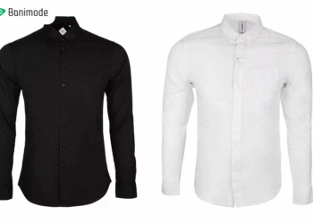 مدل‌های پیراهن مردانه مجلسی سفید و مشکی شیک