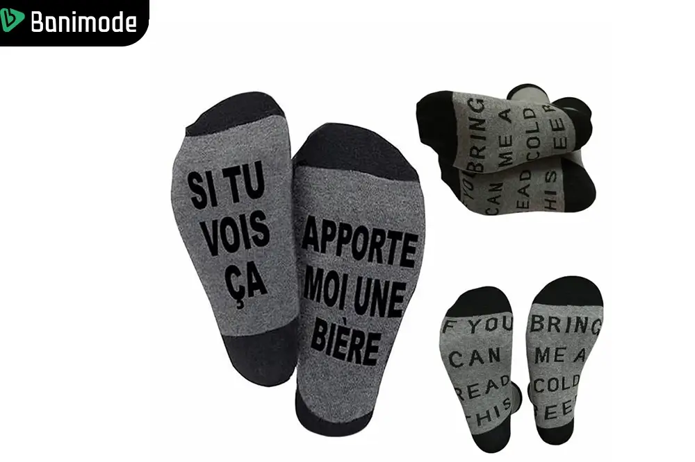 جوراب فانتزی پیام و نوشتهدار