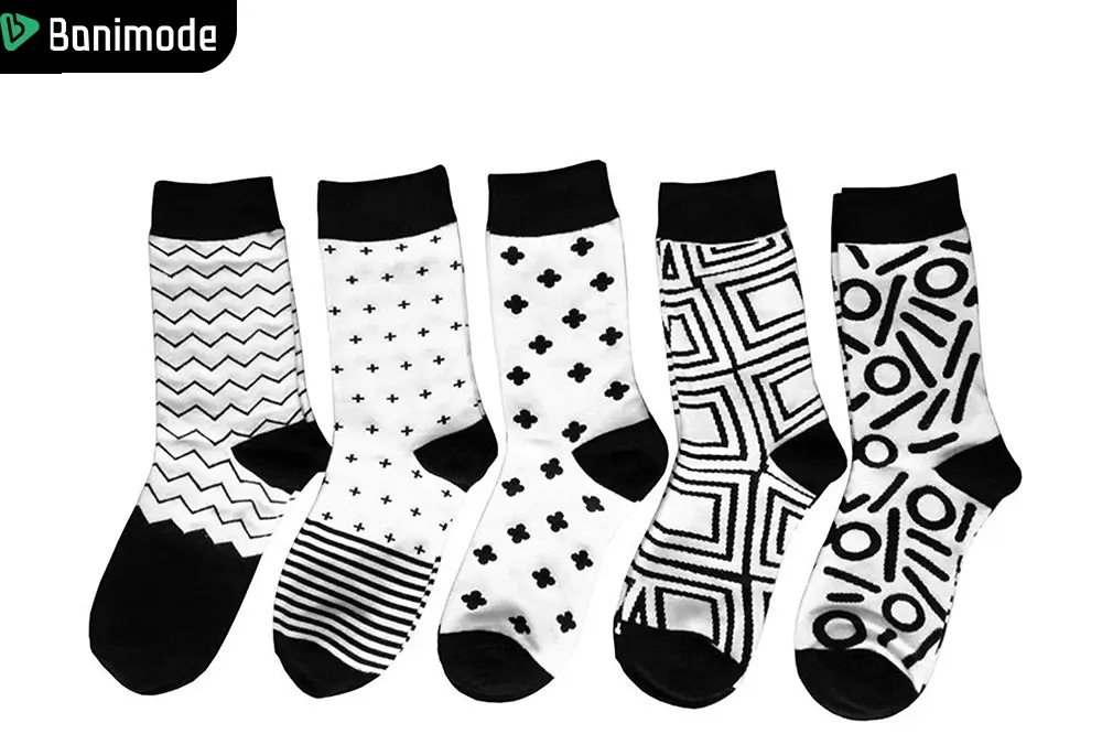 جوراب فانتزی هندسی و الگو دار