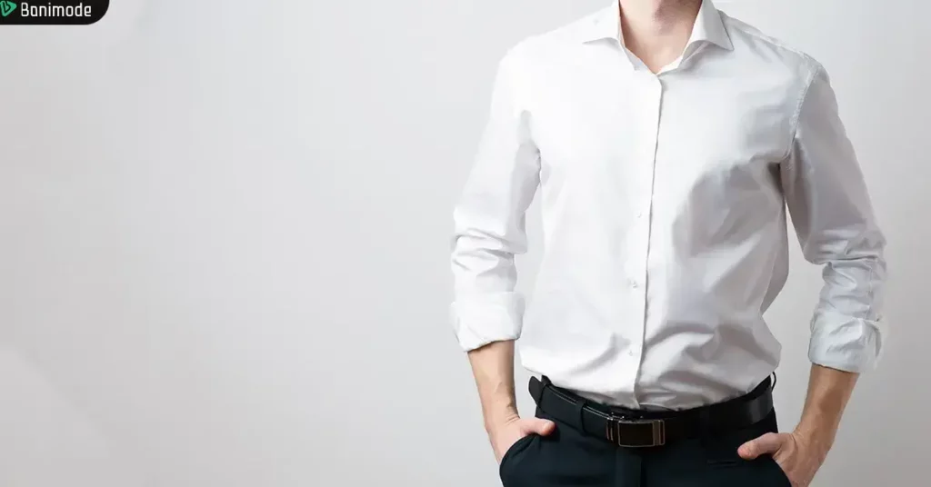 پیراهن مردانه سفید رنگ