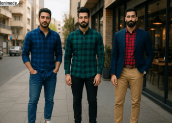 انواع استایل جذاب با پیراهن چهارخانه مردانه