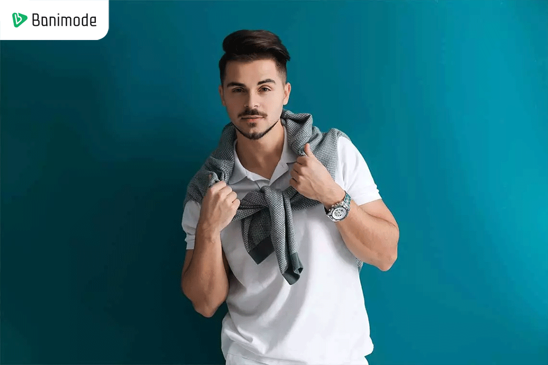نحوه ست کردن لباس با تیشرت یقه‌دار مردانه جودون