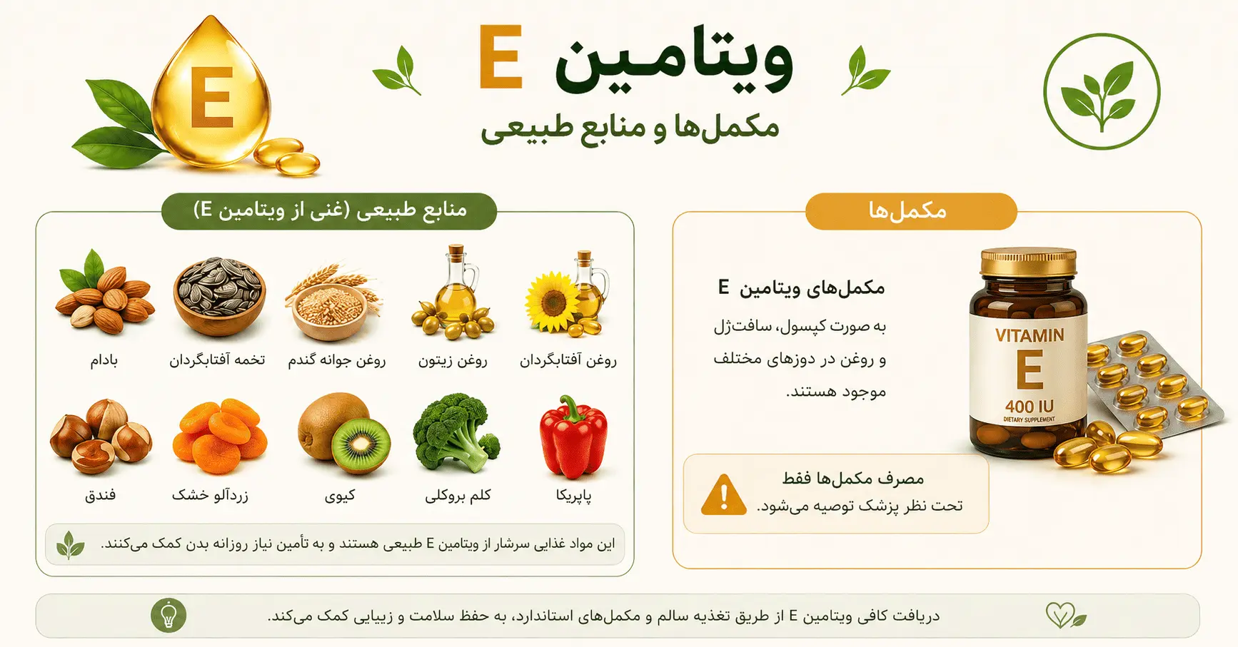 ویتامین e برای رشد مو