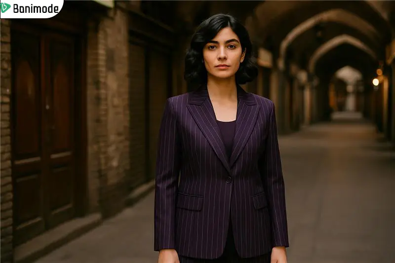 کت و شلوار زنانه بنفش