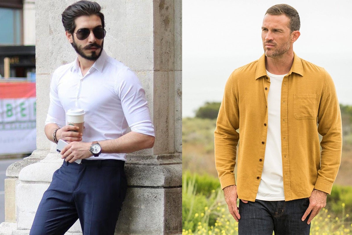 مدل پیراهن بدون جیب مردانه