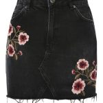 دامن کوتاه جین طرحدار