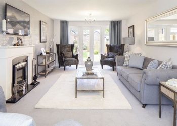 چیدمان مبلمان در پذیرایی مستطیل شکل