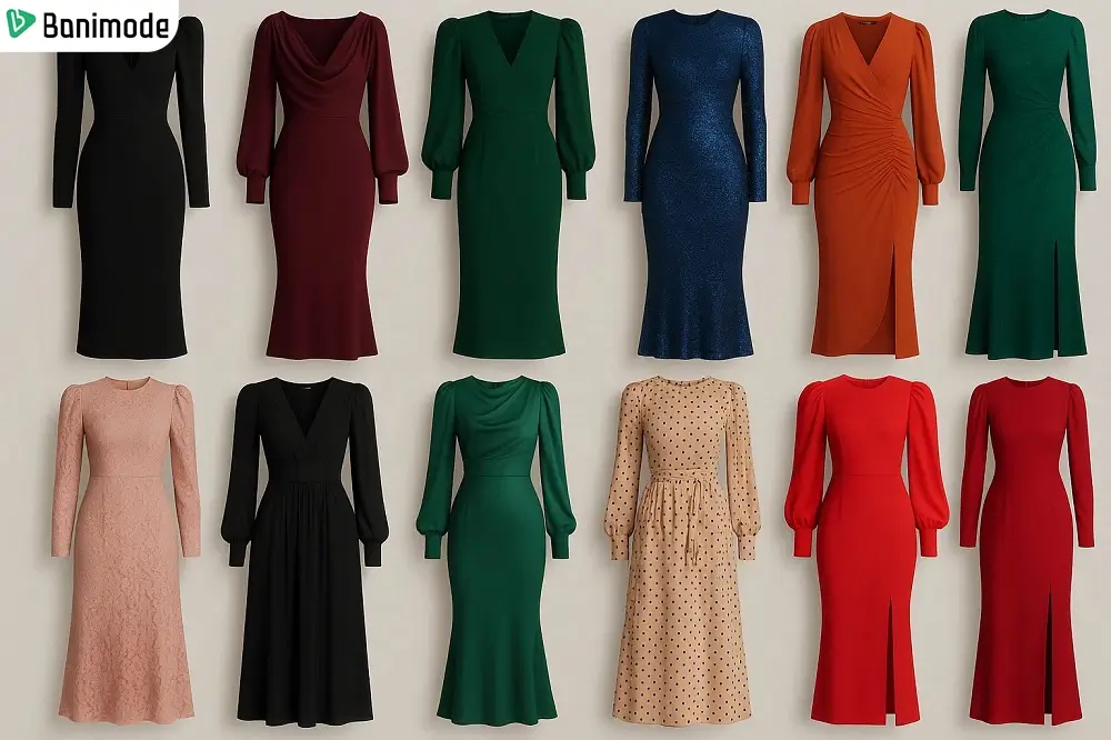 10 لباس مجلسی زنانه آستین بلند