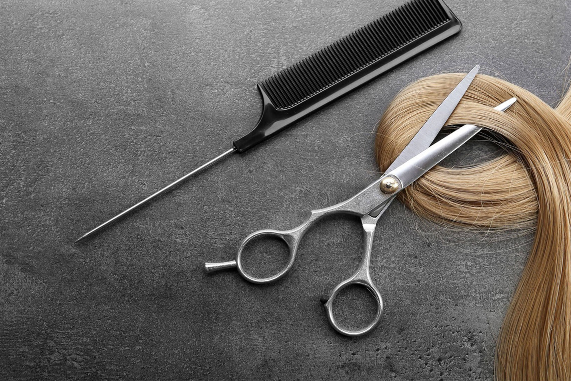 کوتاه کردن مو با قیچی