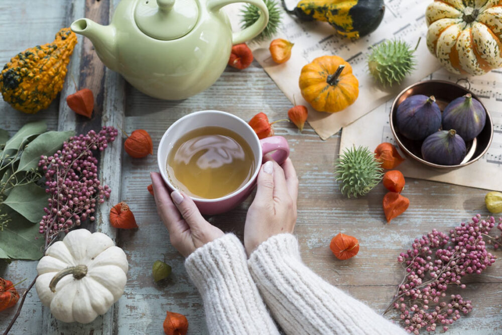 انواع دمنوش برای فصل پاییز با انواع میوه‌ها و گیاهان پاییزی