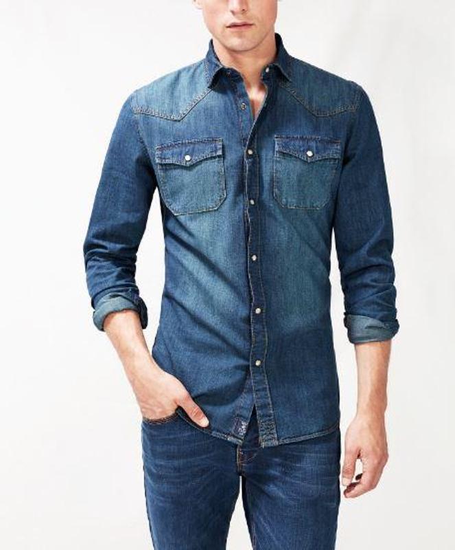 عکس پیراهن جین مردانه
