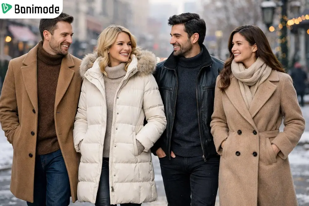 تصویری از دو زوج با استایل زمستانی
