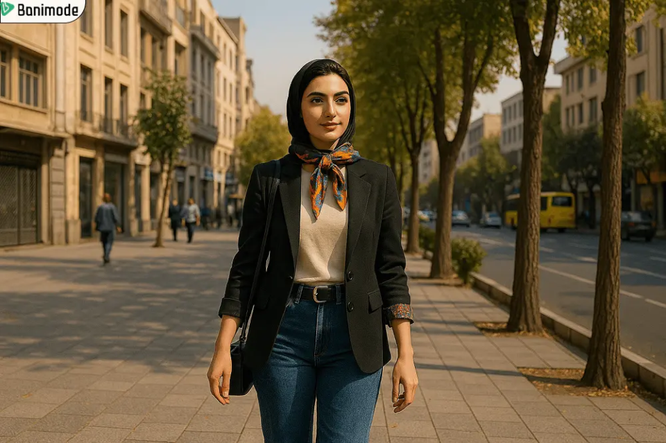 استایل شخصی زن ایرانی با کت