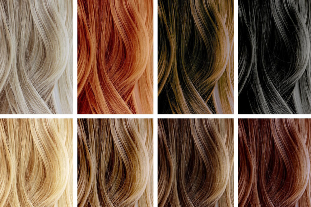 انواع مختلف رنگ مو