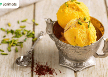 بستنی زعفرانی خانگی