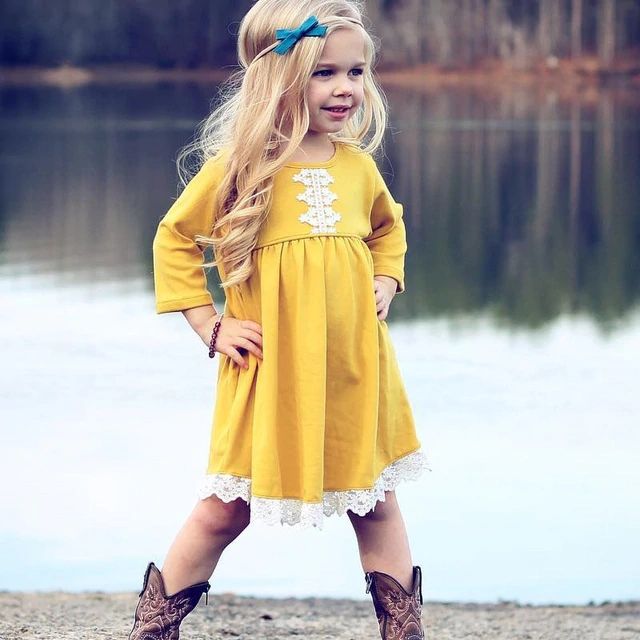 انواع مدل لباس بچگانه رنگ زرد