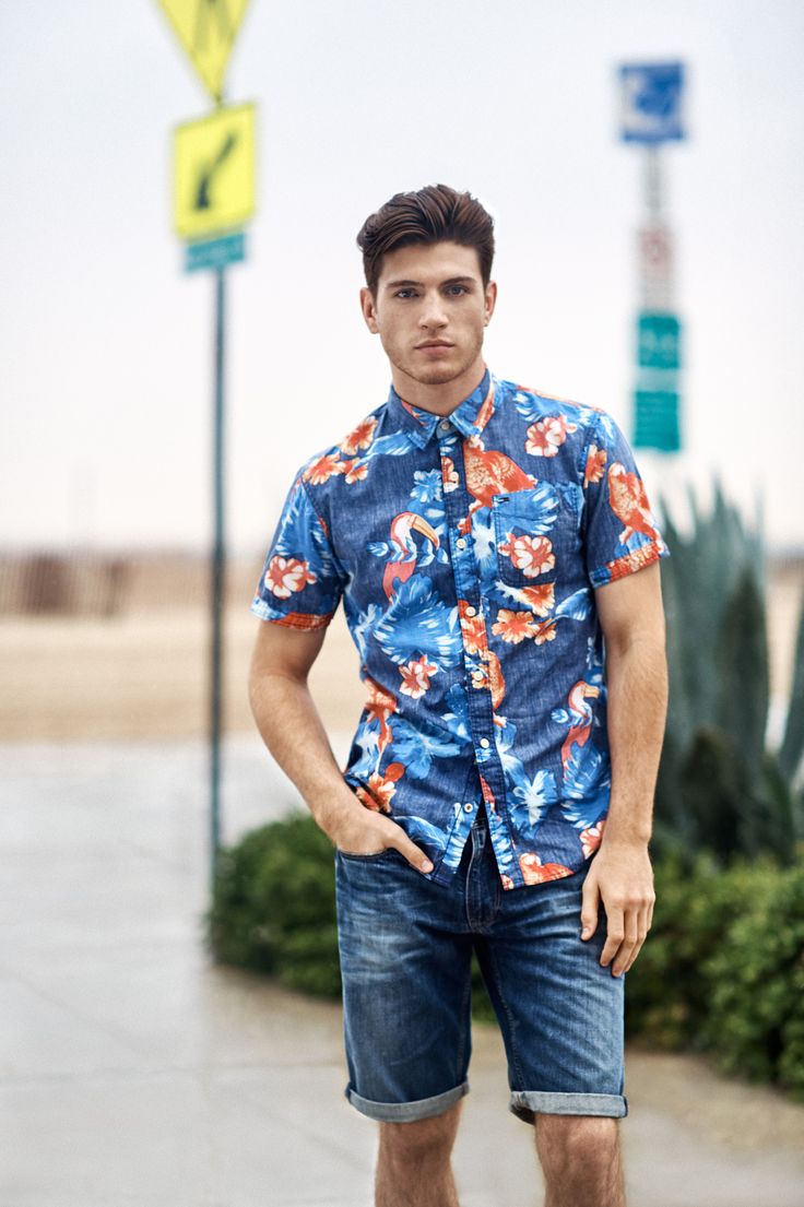 مدل پیراهن هاوایی مردانه