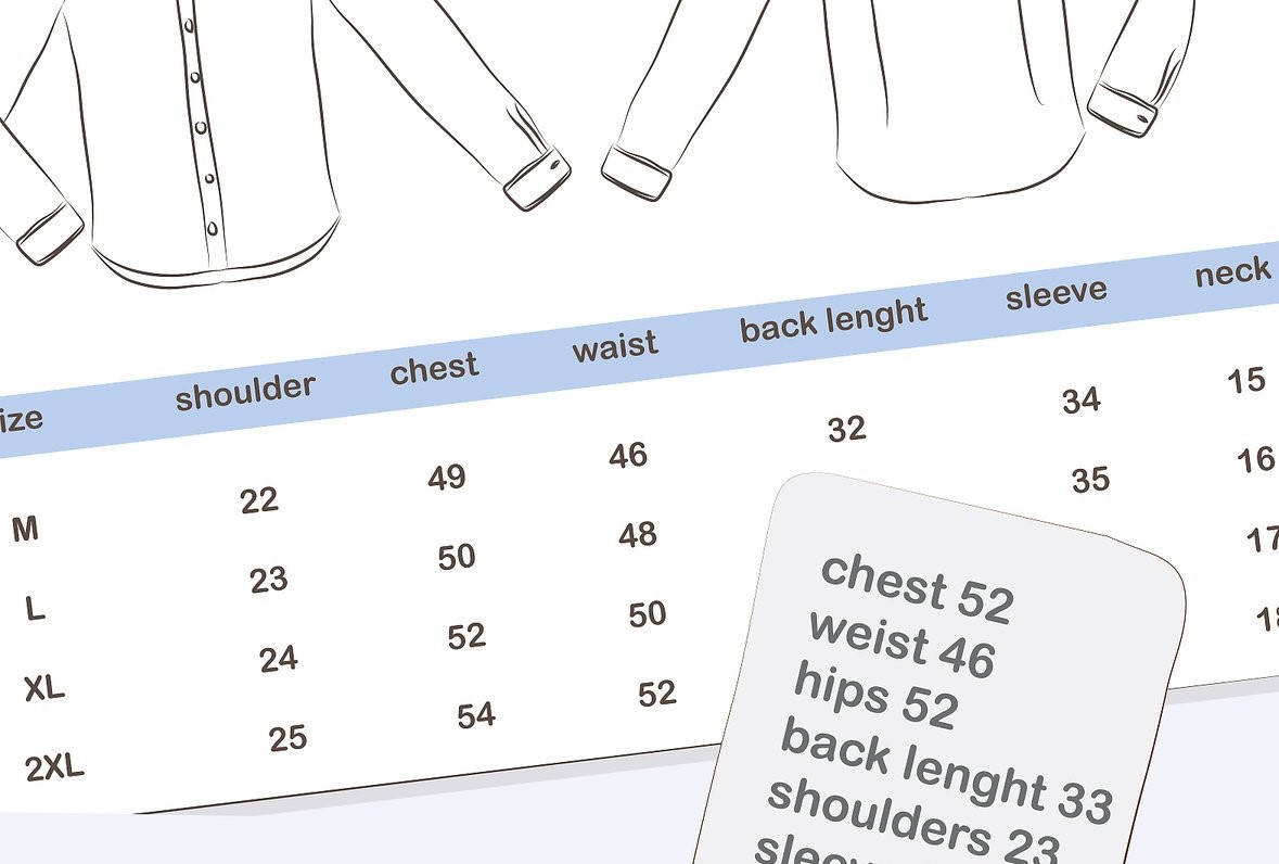 راهنمای اندازه گیری و انتخاب سایز پیراهن مردانه + آموزش تصویری