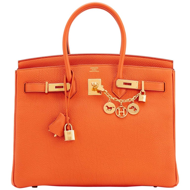 کیف چرم رنگ نارنجی