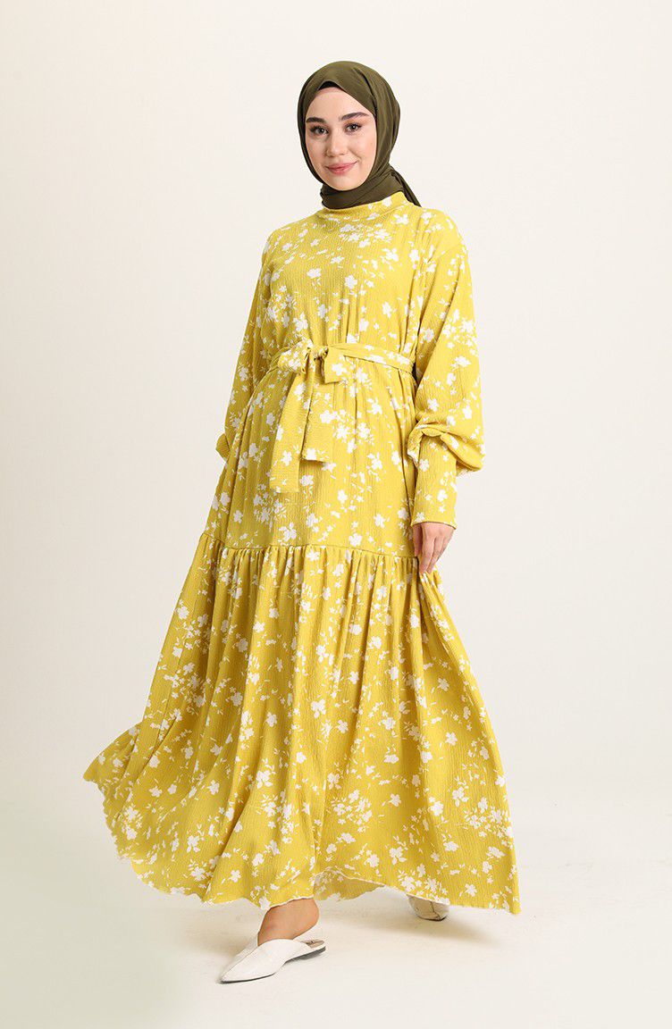 مدل لباس زنانه رنگ زرد لیمویی