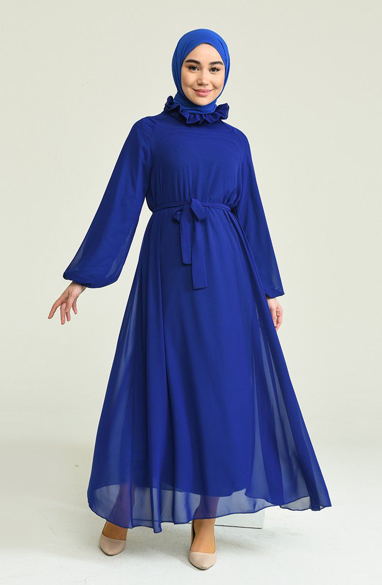 مدل لباس مجلسی رنگ آبی