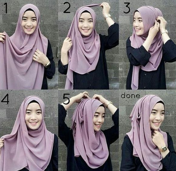 آموزش بستن شال برای مهمانی با عکس مرحله به مرحله