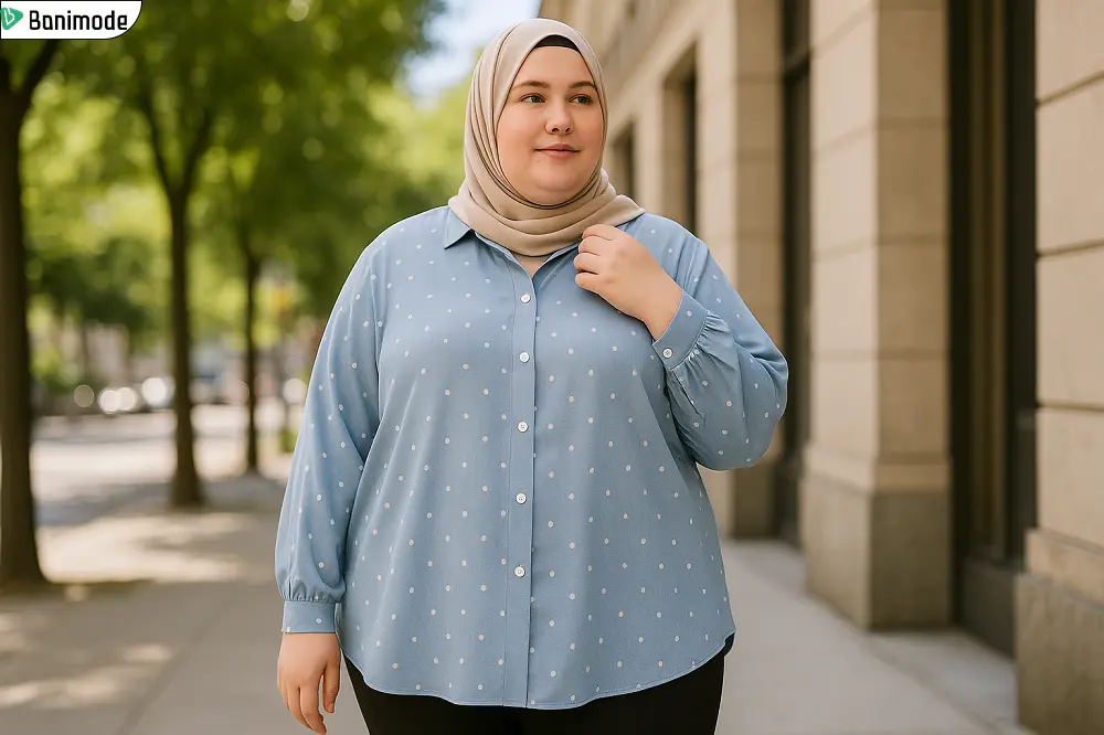 مدل شومیز زنانه سایز بزرگ برای افراد چاق 